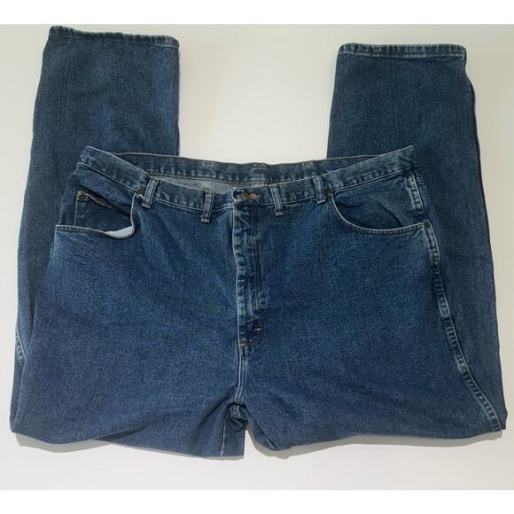 WRANGLER Rugged Wear Relaxed Fit Work Jeans Men's Size 46x32 Style #35001AI - Picture 2 of 9